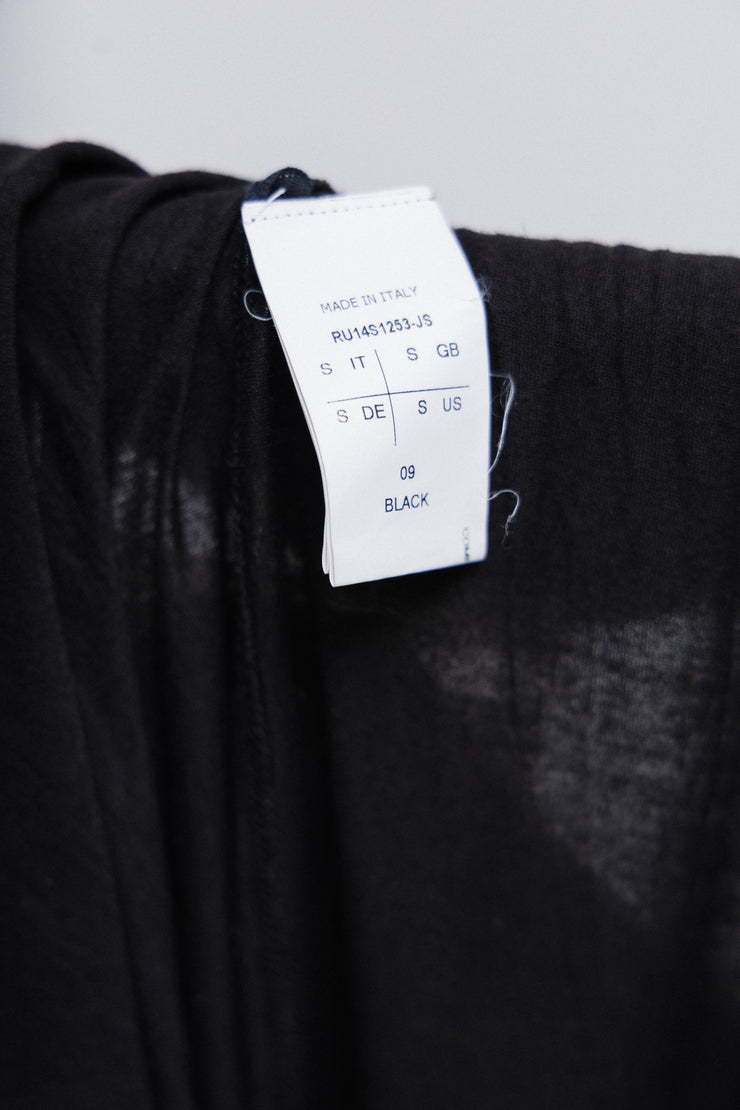 RICK OWENS - SS14 « VICIOUS » Silk blend elongated v neck tee