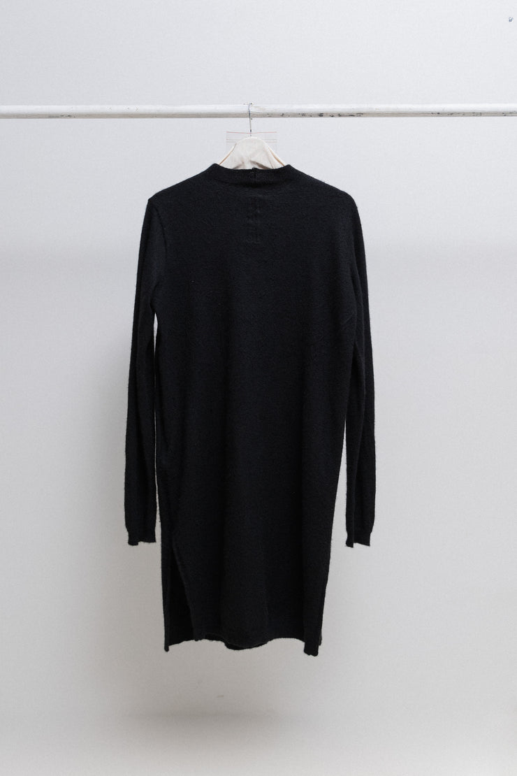 RICK OWENS - FW15 « SPHINX » 100% cashmere elongated sweater with side slits