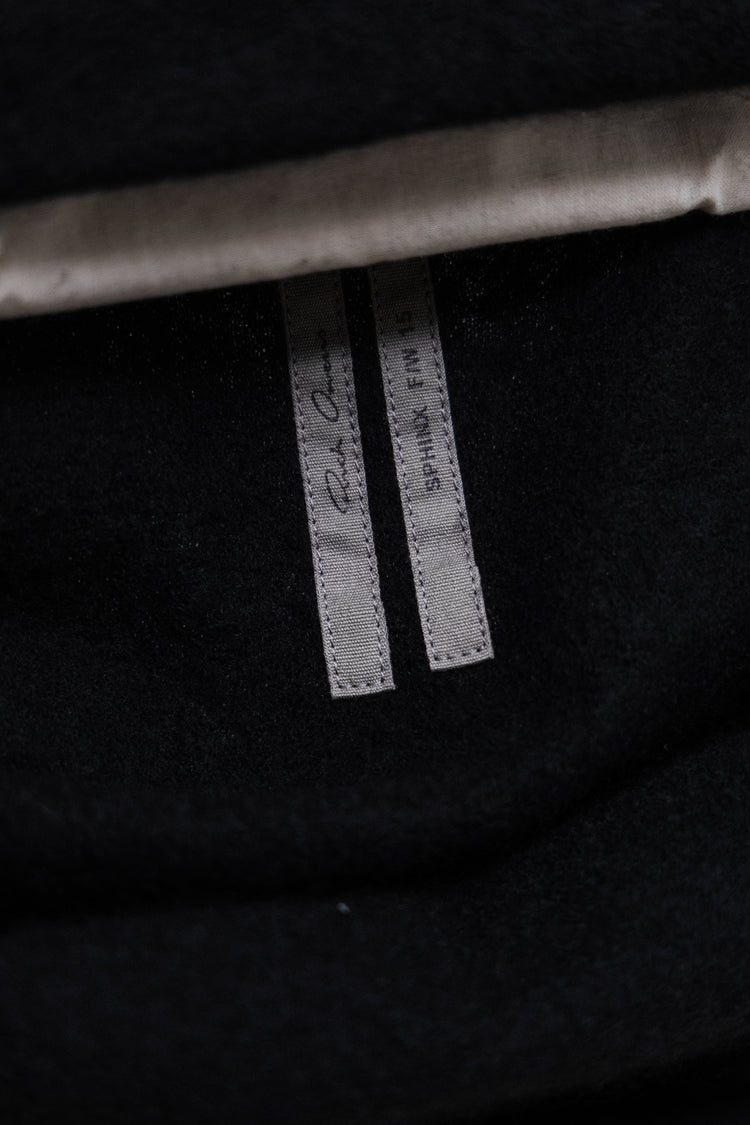 RICK OWENS - FW15 « SPHINX » 100% cashmere elongated sweater with