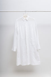 AF VANDEVORST - SS08 Cotton shirt dress with pleats and waist pocket (runway)