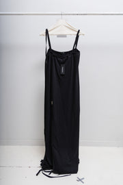 ANN DEMEULEMEESTER - SS23 KATHALENA Long cotton wrap dress with straps