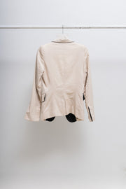 ANN DEMEULEMEESTER - 2010’s linen blend blazer jacket