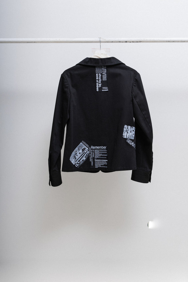 ジャケット・アウター 2003ss Y's Yohji yamamoto cotton jacket YOHJI YAMAMOTO - SS03 Button up cotton jacket with back patches