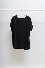 YOHJI YAMAMOTO POUR HOMME - SS20 Cotton top with buttoning details