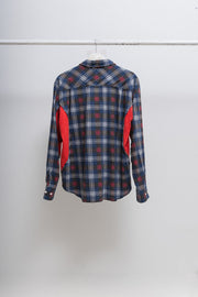 UNDERCOVER - SS05 « But Beautiful II » Cotton flannel shirt with front rips and side details