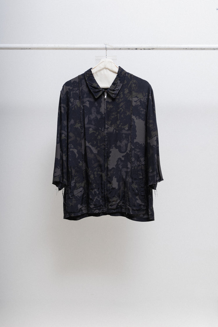 UNDERCOVER - Spring 2003 « SCAB » Public Enemy camo zip up shirt
