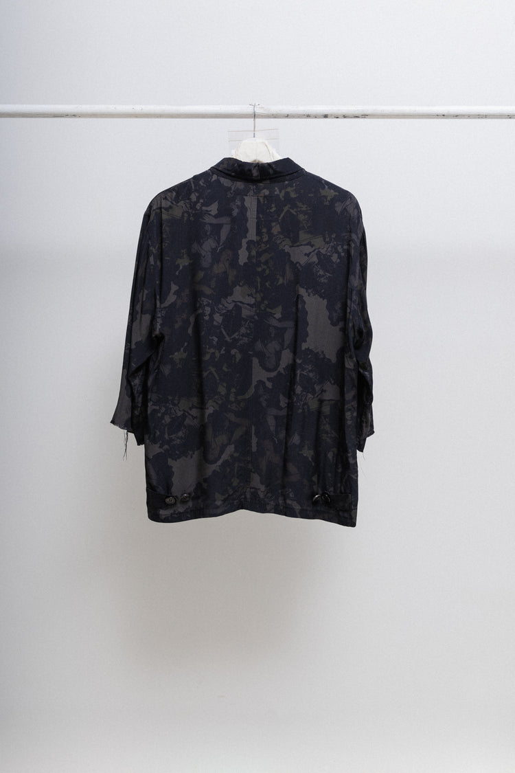 UNDERCOVER - Spring 2003 « SCAB » Public Enemy camo zip up shirt