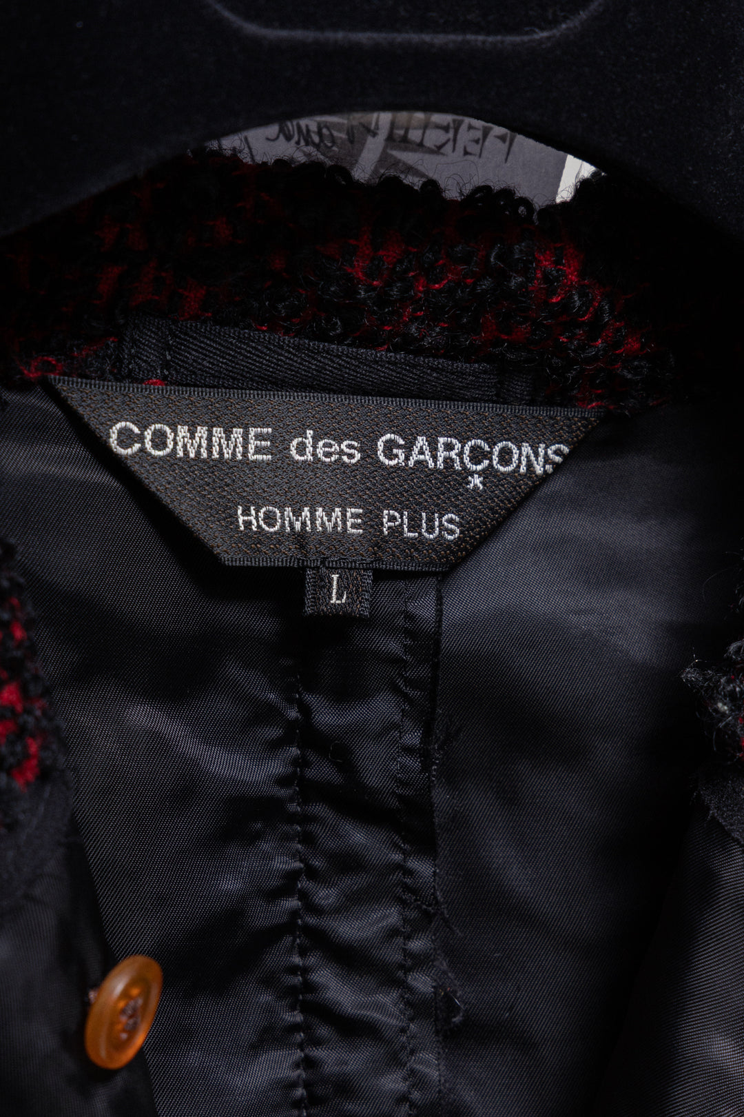 COMME des GARCONS HOMME PLUS/ダークワインレッド AW05 Comme des Garçons SHIRT Plaid Jackets available now (link in