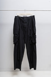 JULIUS 7 - Pre fall 2021 cotton linen wide gas mask pants