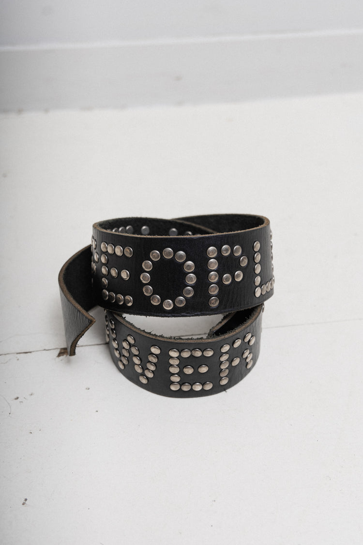 JUNYA WATANABE Studs Leather Belt JUNYA WATANABE SS02 