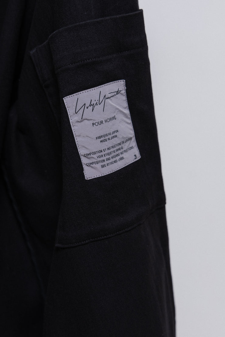 YOHJI YAMAMOTO POUR HOMME - SS03 Cotton jacket with contrasting piping