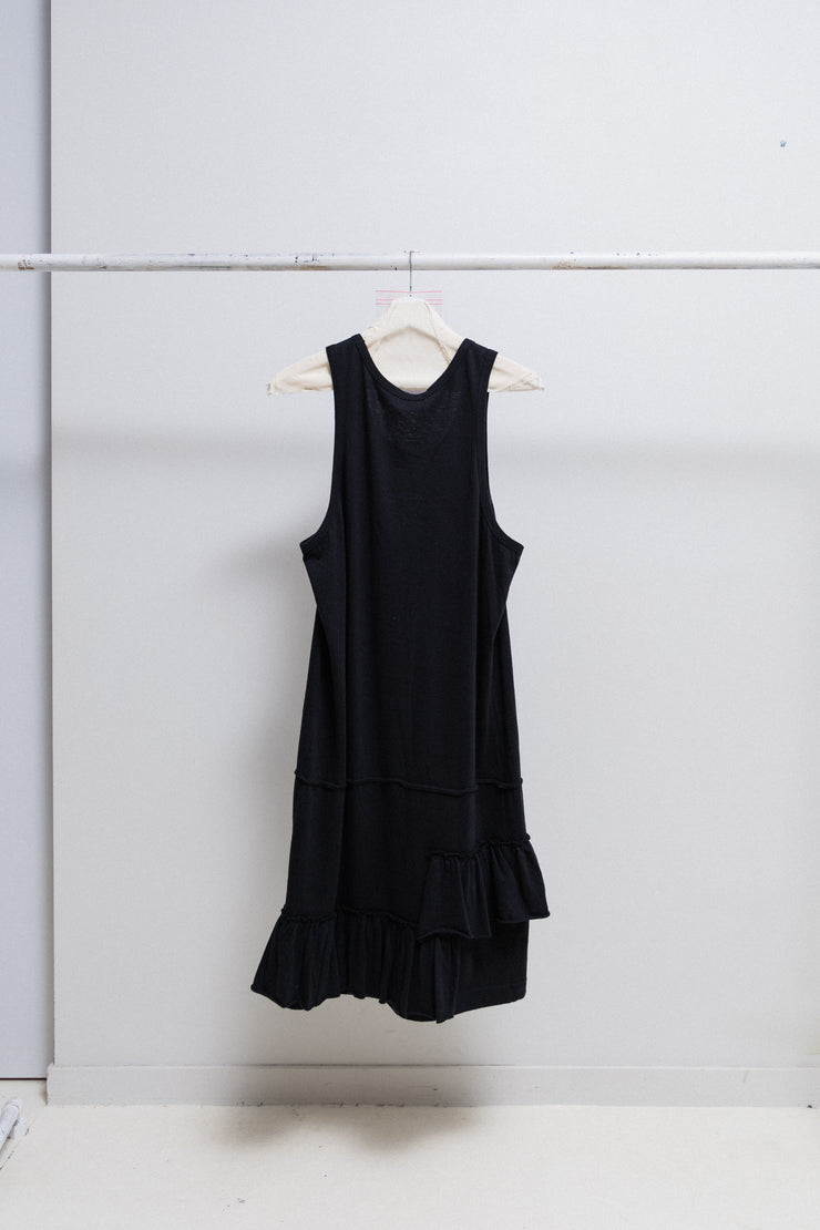 COMME DES GARÇONS HOMME PLUS - SS09 « Black is best » Cotton dress top with ruffles