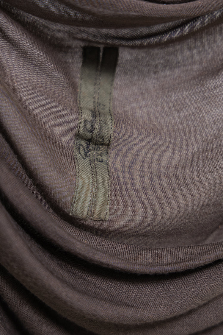 RICK OWENS - FW07 « EXPLODER » Draped top with asymmetric sleeves