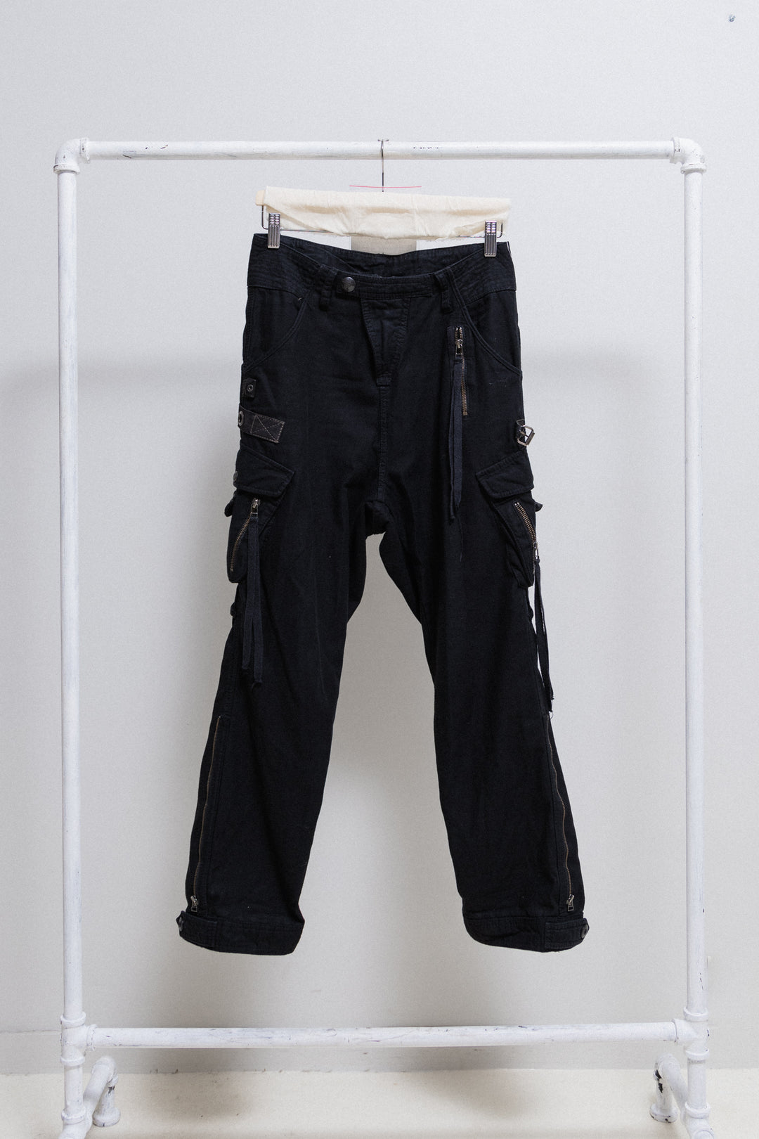パンツ 14th addiction Lace Up Cargo Pants 14th Addiction P-Cargo Full Length - Black : Delicious Boutique