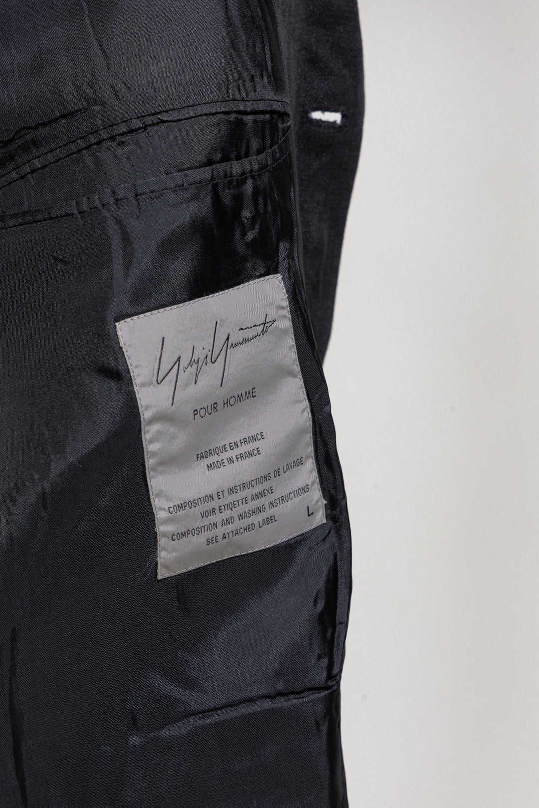 YOHJI YAMAMOTO POUR HOMME - 90's Linen 3 button costume jacket – L