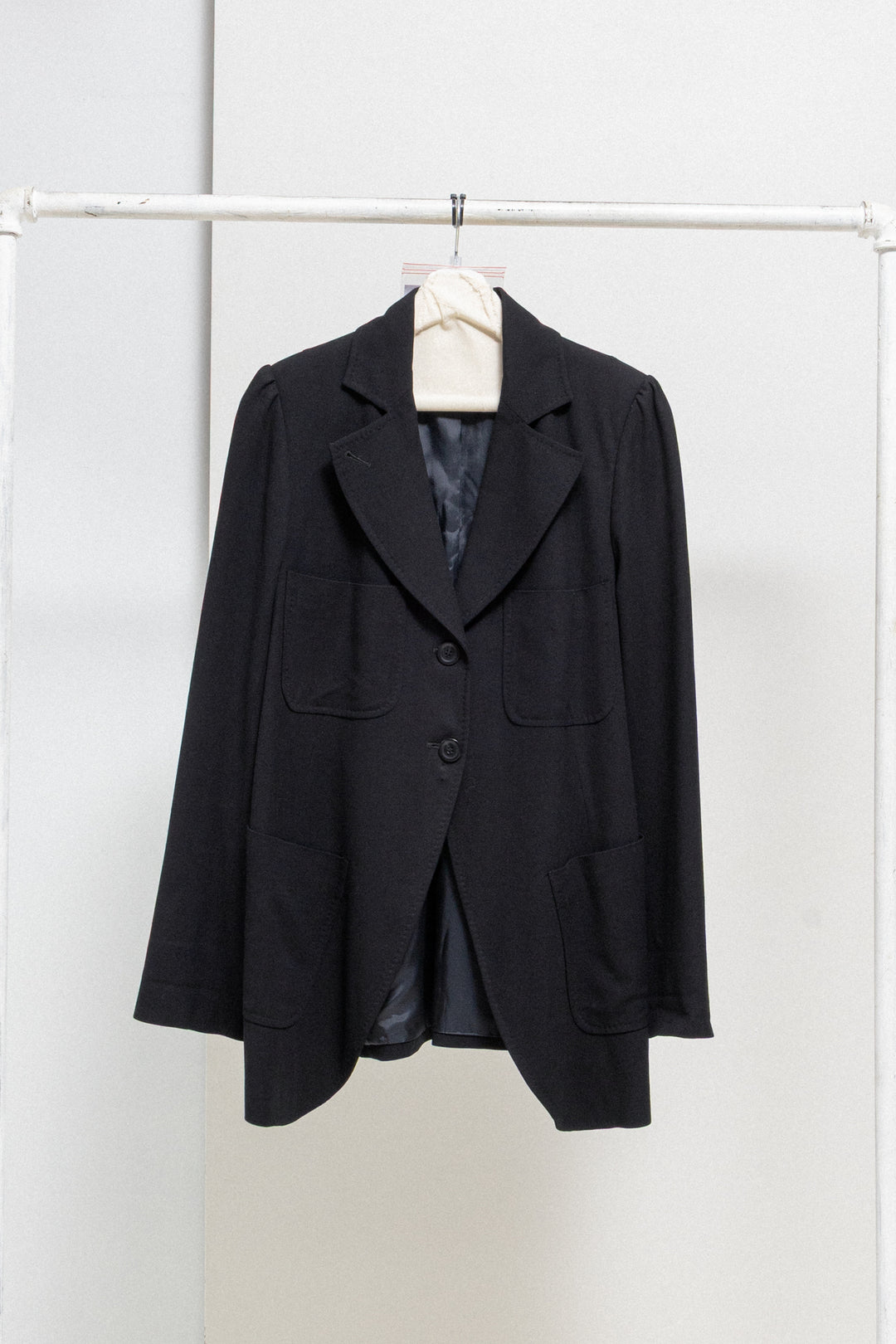 ANN DEMEULEMEESTER - 1990's Wool jacket with patch pockets – L'OBSCUR