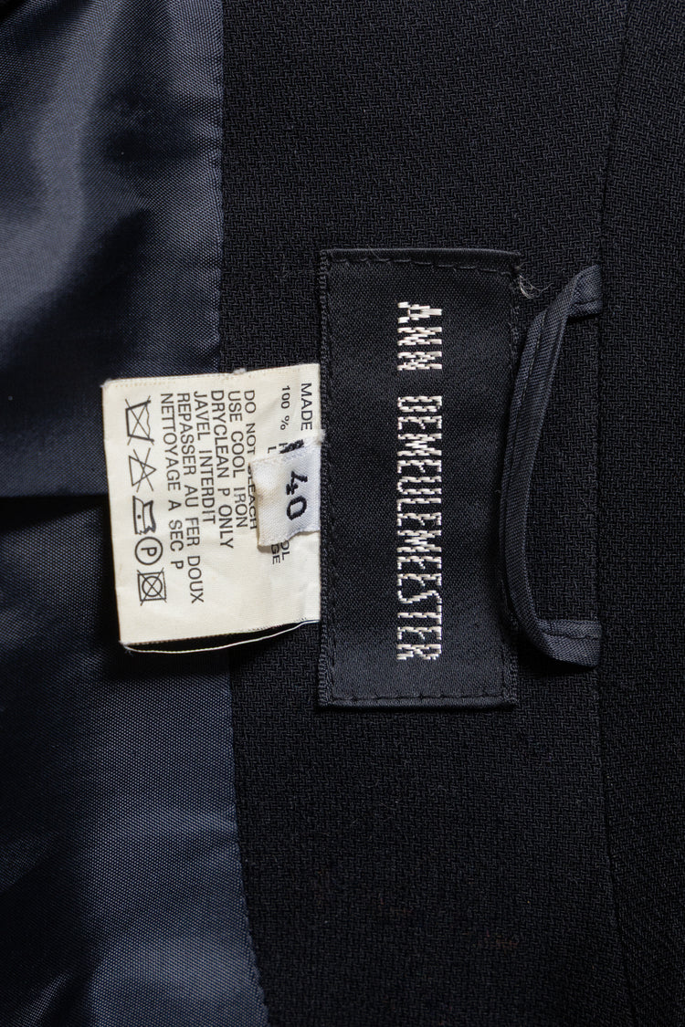 ANN DEMEULEMEESTER - 1990's Wool jacket with patch pockets – L'OBSCUR