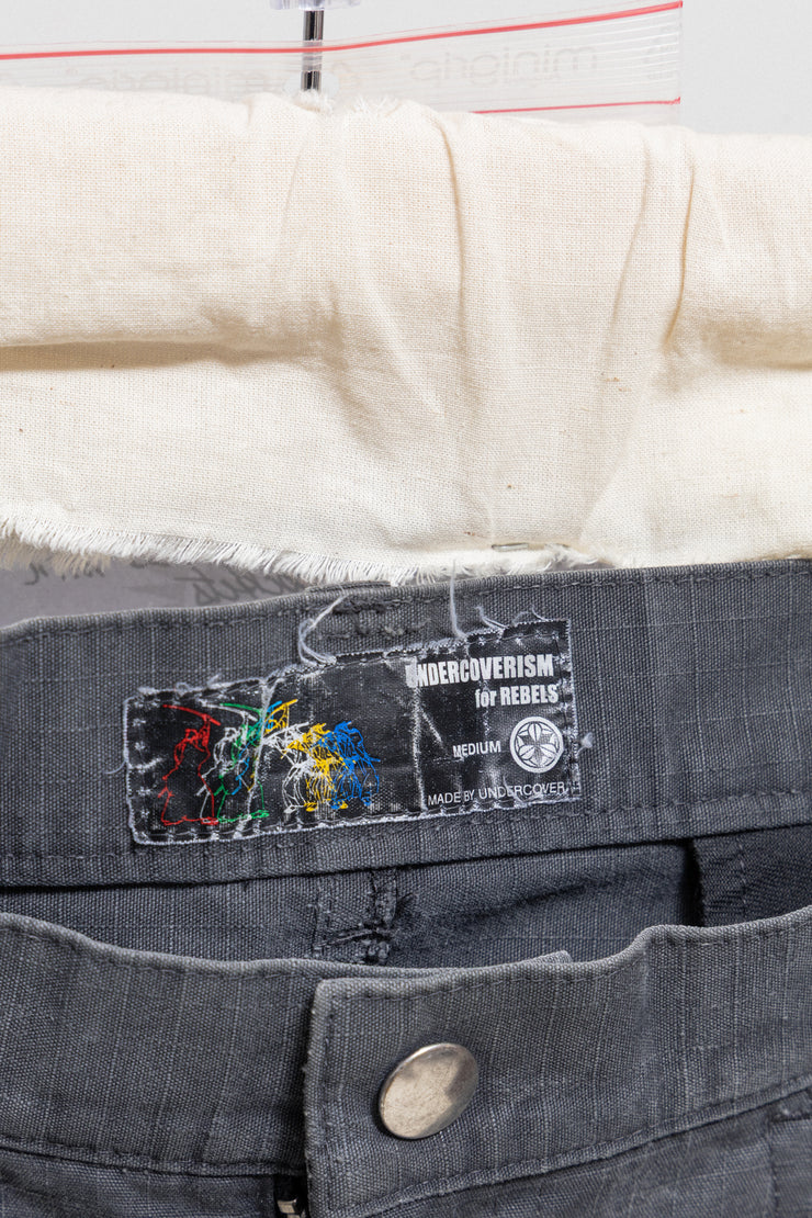 UNDERCOVER - SS02 « Illusion of Haze » Washed cotton pants with