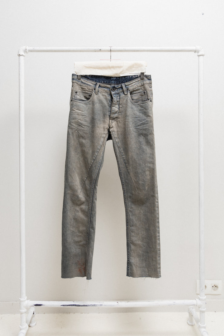 RICK OWENS DRKSHDW - Washed Detroit cut denim