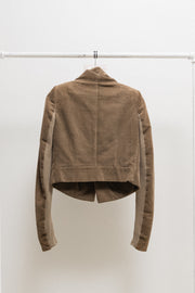 RICK OWENS - 2002 Cotton corduroy jacket with padded shoulders