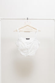 ANN DEMEULEMEESTER - SS94 Pleated cotton bra top (runway)