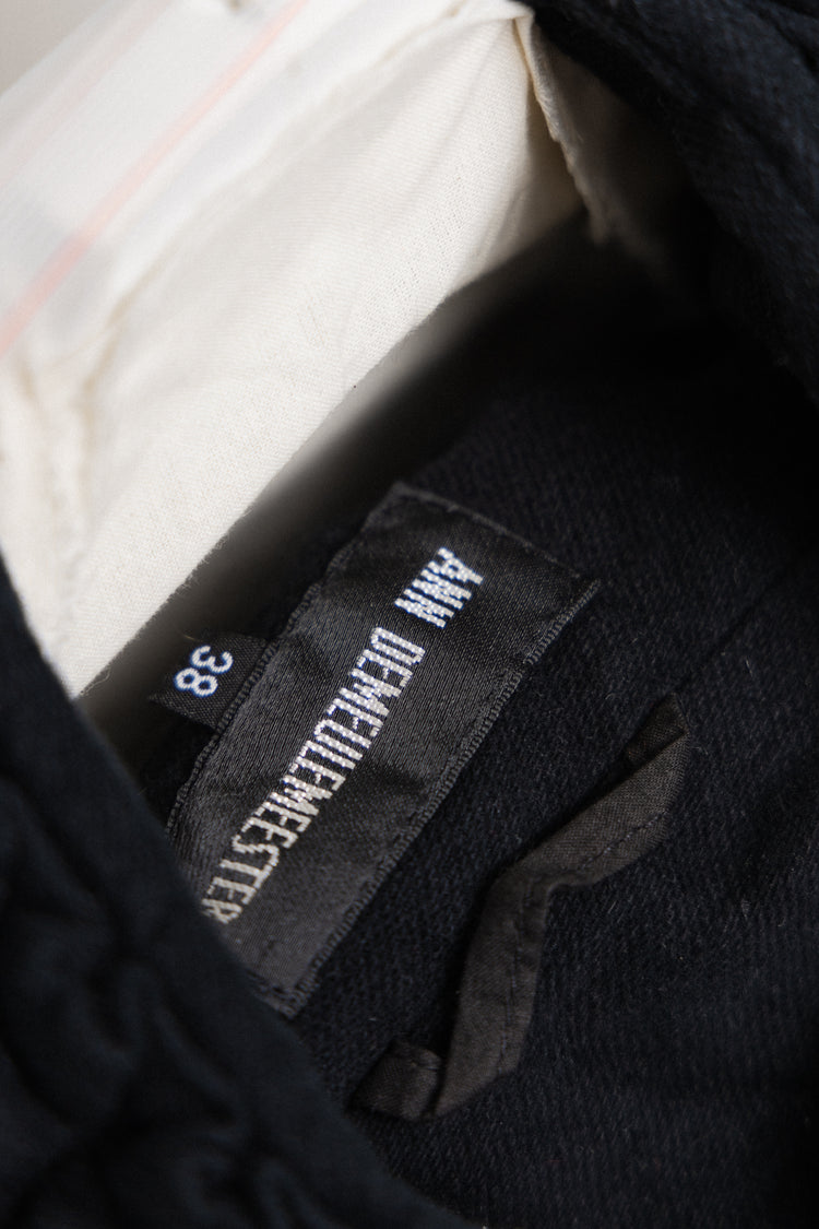 ANN DEMEULEMEESTER - FW08 Thick cotton jacket with 3D collar