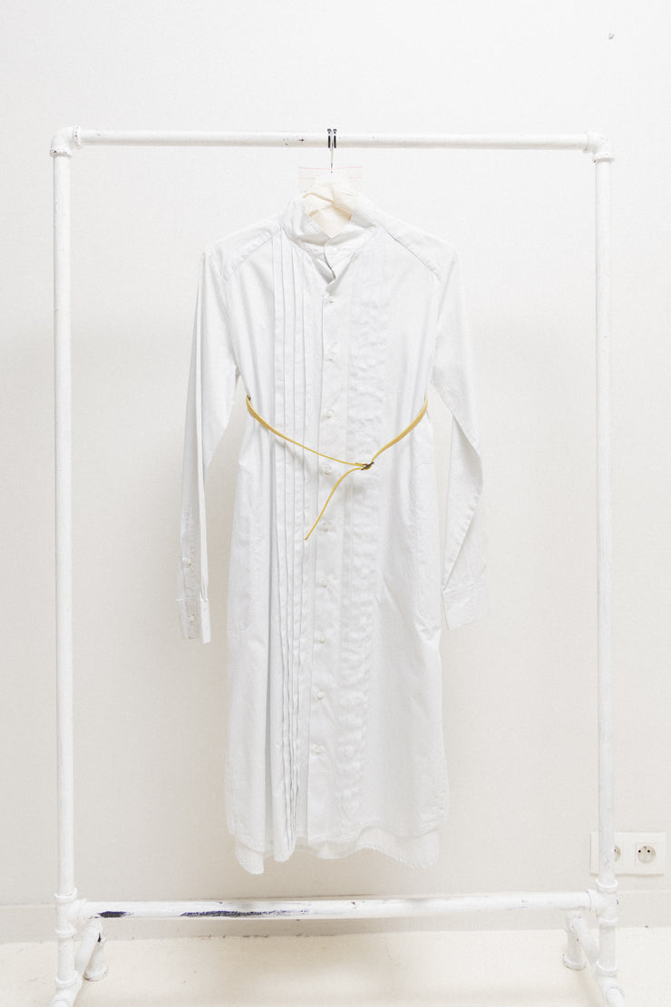 A.F VANDEVORST - SS07 Cotton shirt dress with chest belt detail