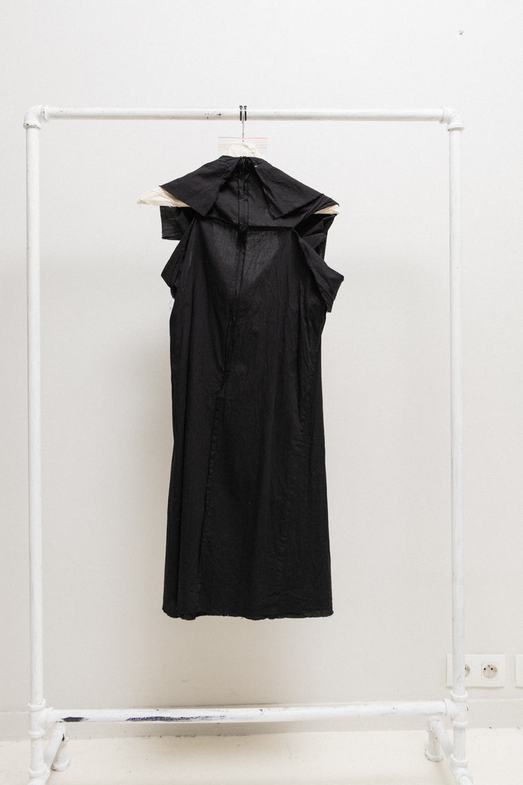 JUNYA WATANABE - SS05 Cotton dress with signature collar zippers (runway)