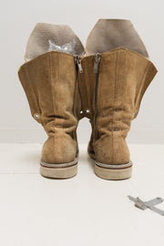 RICK OWENS - SS12 « NASKA » Mega tongue suede high boots (runway)