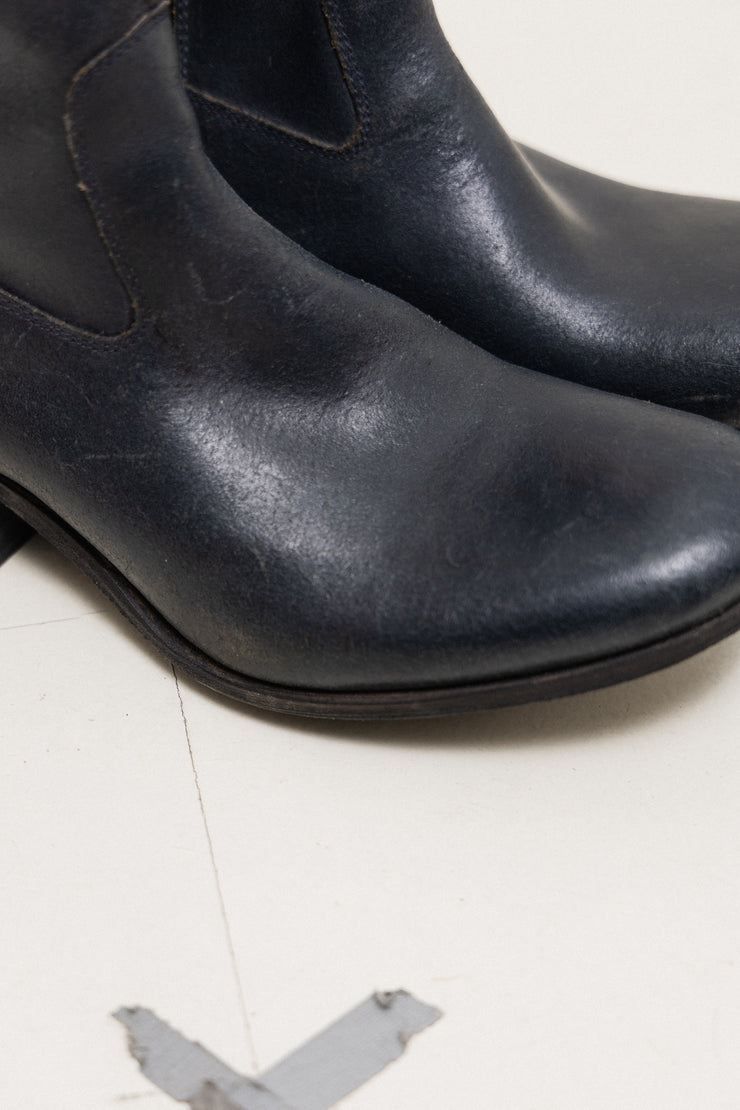 CARPE DIEM - Curved toe leather boots