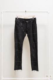 L.G.B - Waxed jeans with cross studs