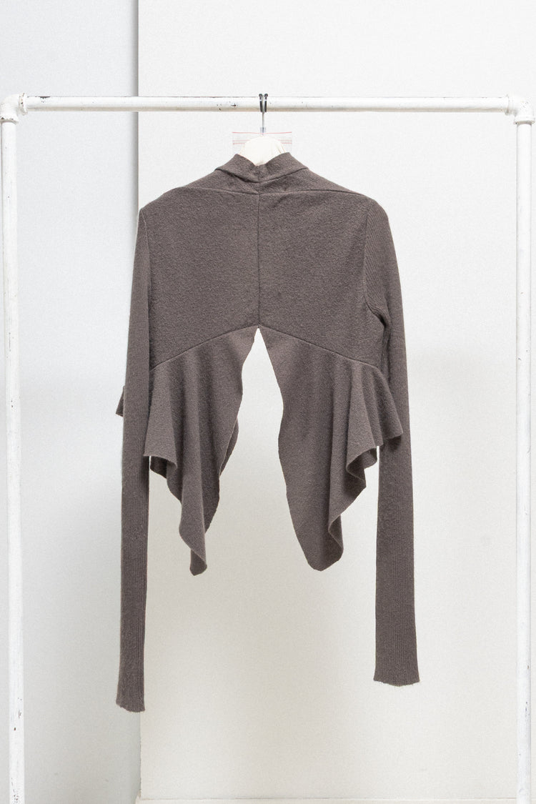RICK OWENS FOR REVILLON - 2003 / 2006 Cashmere cropped cardigan