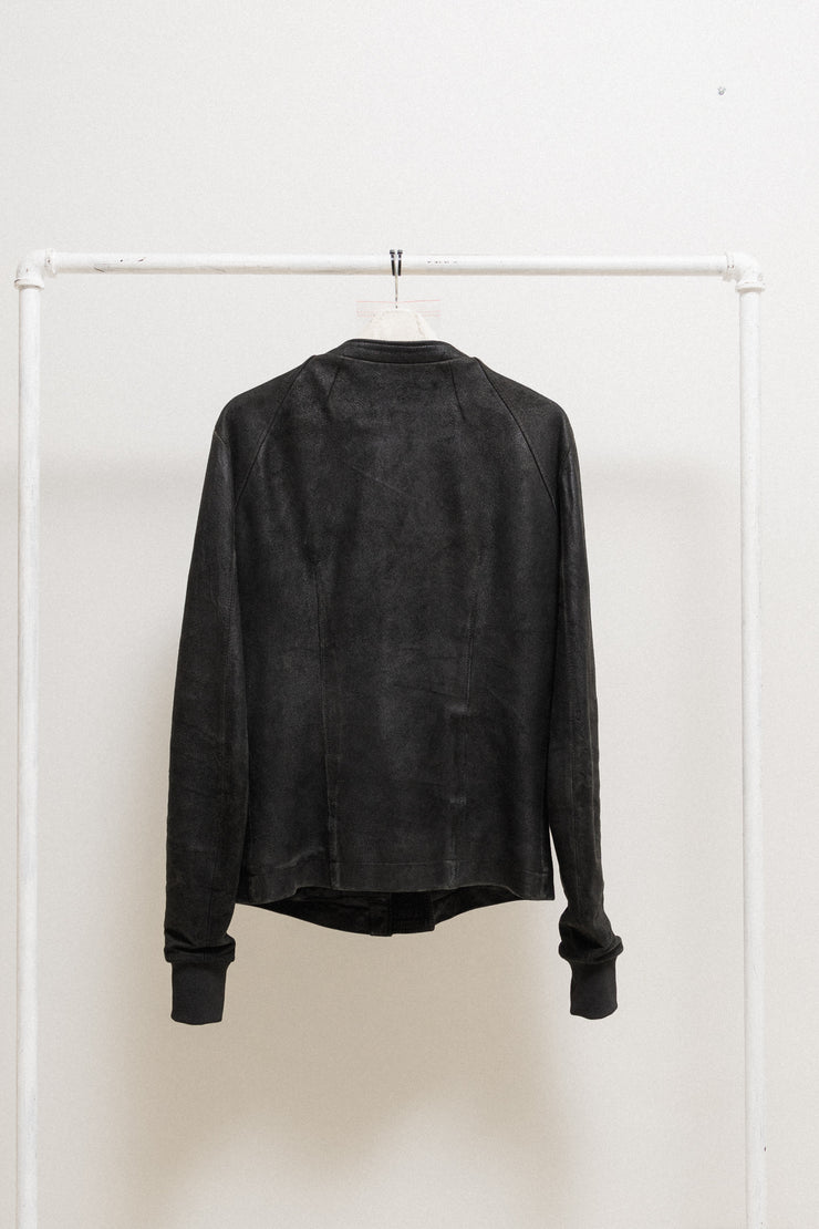 RICK OWENS - FW06 « DUSTULATOR » Soft lamb leather intarsia jacket