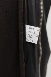 RICK OWENS - FW03 « TRUCKER » Long waxed cotton coat with pocket details