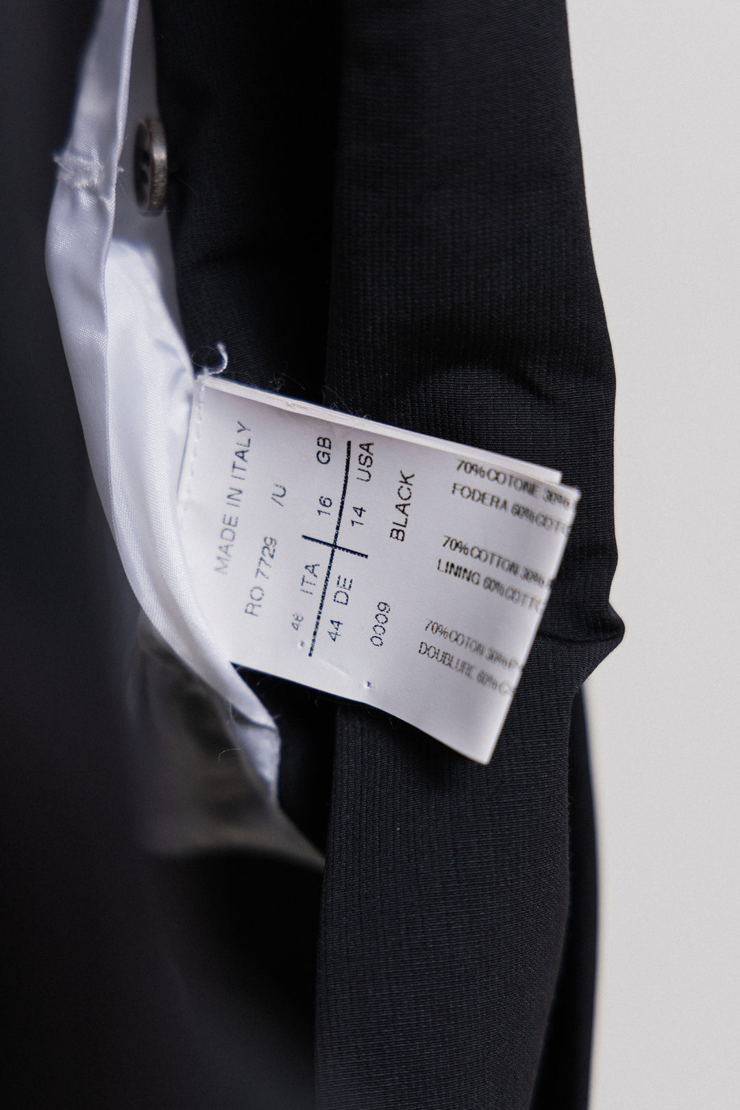 RICK OWENS - SS09 « STRUTTER » Textured cotton blend jacket with