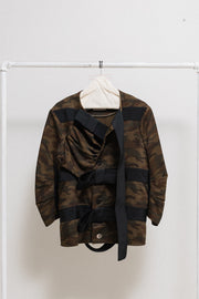 YOHJI YAMAMOTO - SS06 Camo cotton jacket with front straps