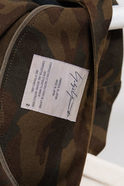 YOHJI YAMAMOTO - SS06 Camo cotton jacket with front straps