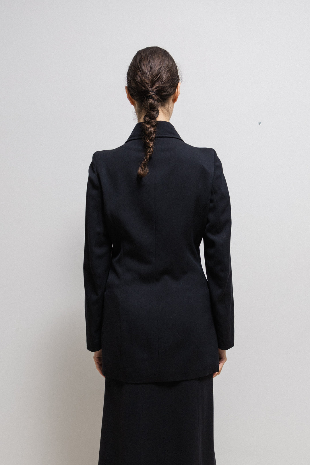 ジャケット・アウター ANN DEMEULEMEESTER / Wool jacket ANN DEMEULEMEESTER Rayon Wool Switching Jacket Black 36