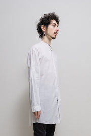 YOHJI YAMAMOTO Y'S FOR MEN - Long button up shirt with embroideries