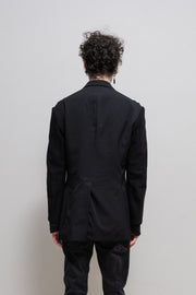 YOHJI YAMAMOTO Y'S FOR MEN - Gabardine jacket with knitted sleeves