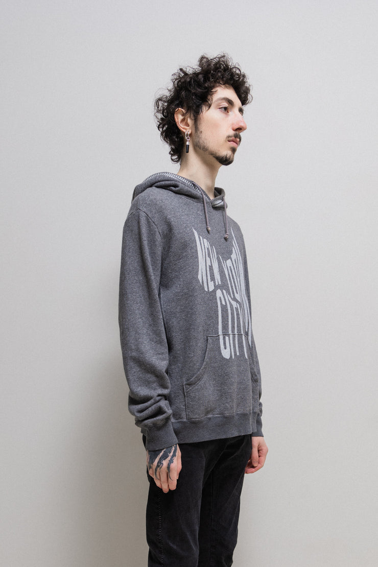 UNDERCOVER - FW10 hoodie with ss04 New York City distorted print