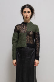 JUNYA WATANABE - FW06 Colorblock knitted net sweater