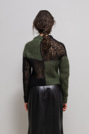 JUNYA WATANABE - FW06 Colorblock knitted net sweater