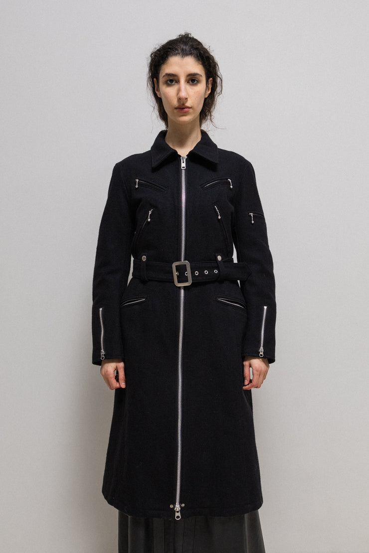 JUNYA WATANABE - FW07 Wool biker coat with zipper details (runway)