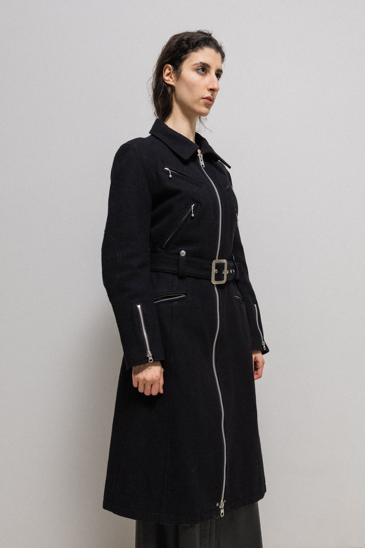 JUNYA WATANABE - FW07 Wool biker coat with zipper details (runway)