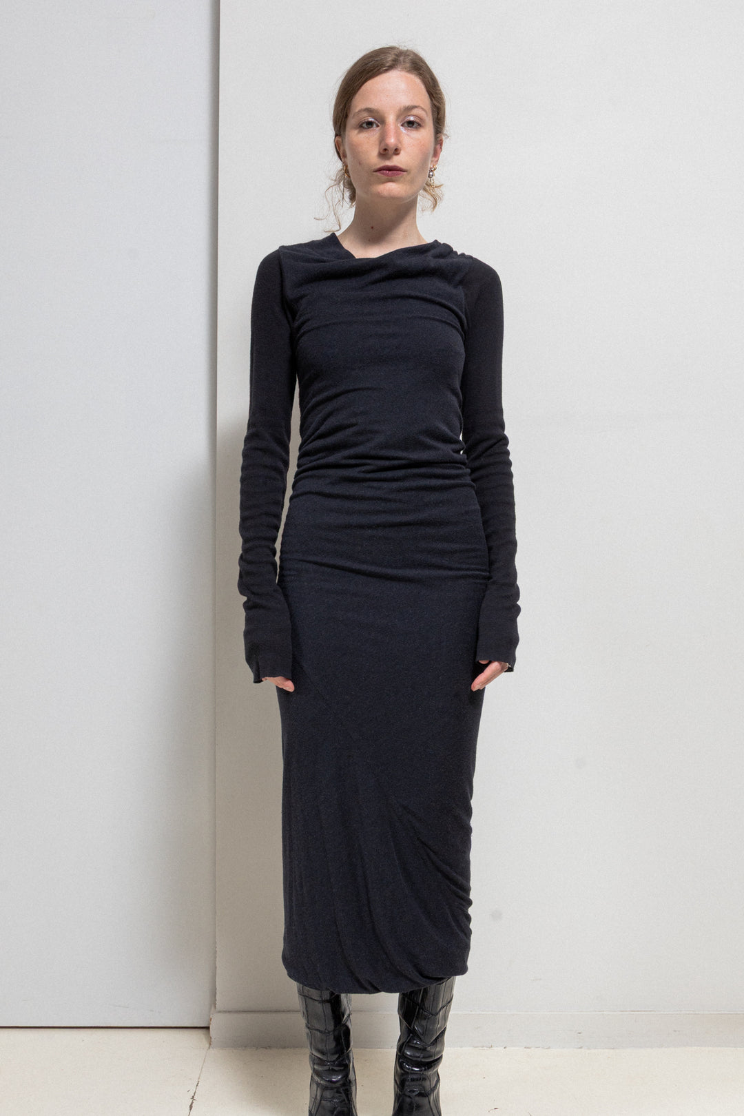 RICK OWENS LILIES - Early 00's Extra long dress with tight sleeves