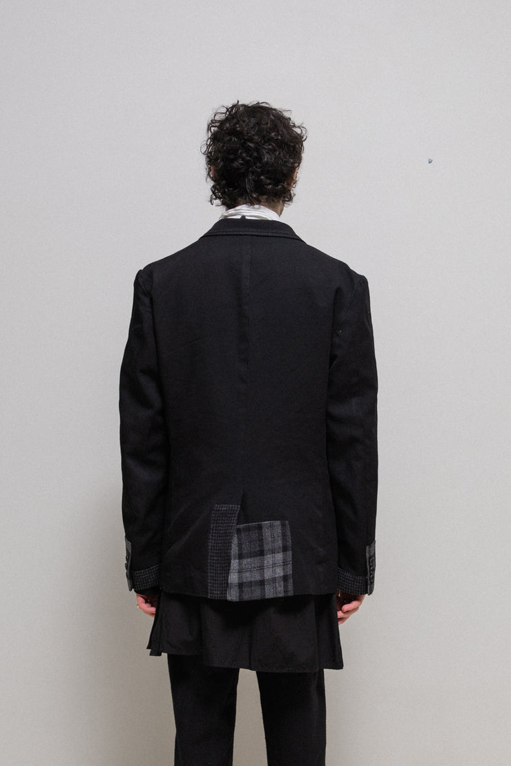 COMME DES GARCONS HOMME - FW14 Polyester jacket with plaid details