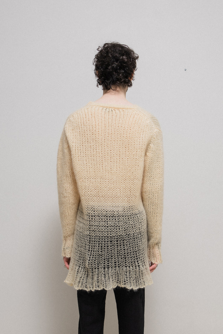 ANN DEMEULEMEESTER - FW07 Gradient knitted sweater (runway)