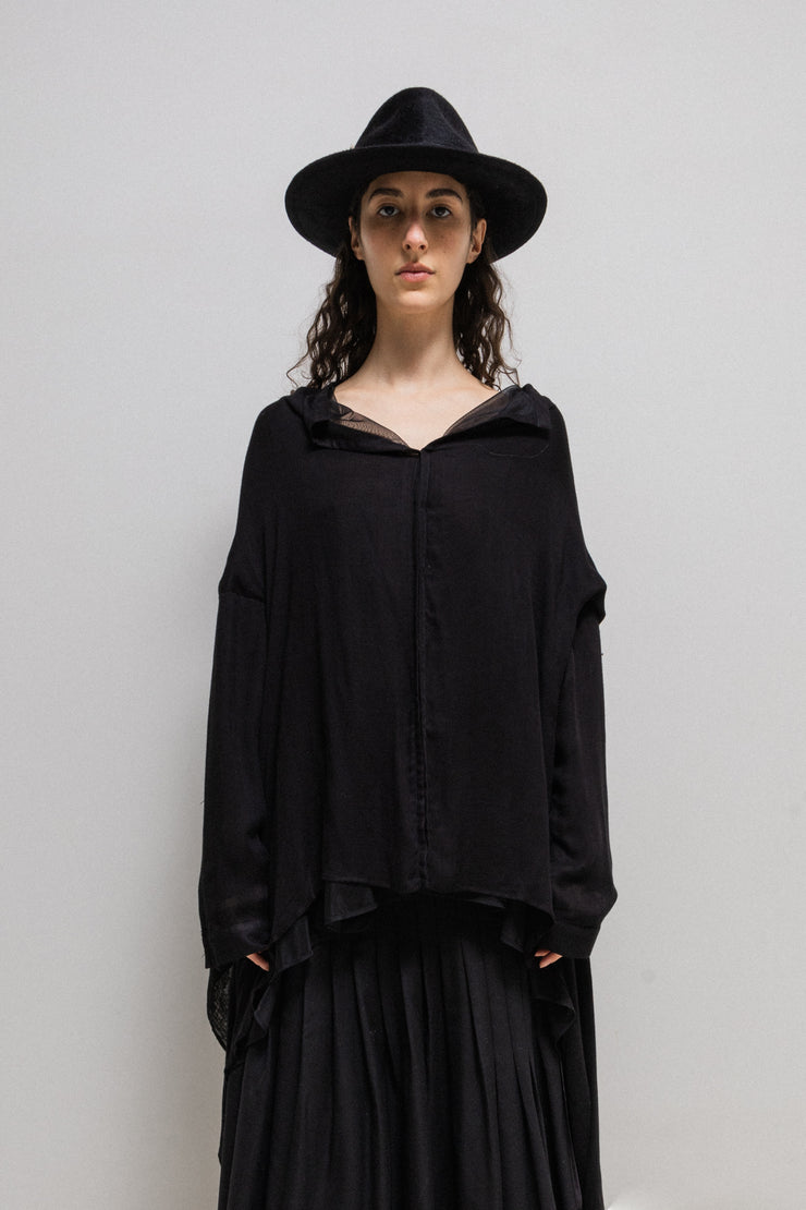 YOHJI YAMAMOTO - SS13 Double layer light jacket with long sides