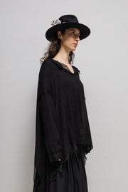 YOHJI YAMAMOTO - SS13 Double layer light jacket with long sides